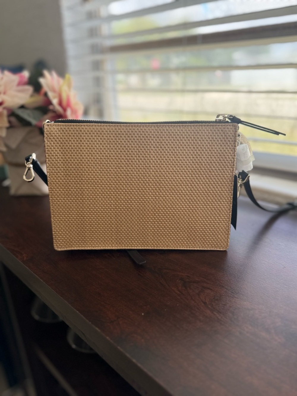 Kate Spade Cameron Street Straw Crossbody Black Purse – NWT - Picture 3 of 8